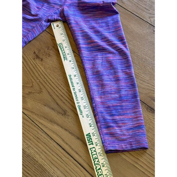 Athleta Girl Purple Blue Pink Ombre Tie Dye Watercolor Leggings Large 12 Preppy‎ - Picture 6 of 11